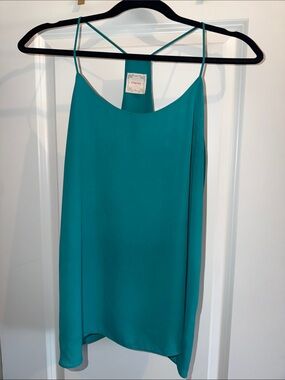 NYMPHE Teal High-Neck Racerback Cami
